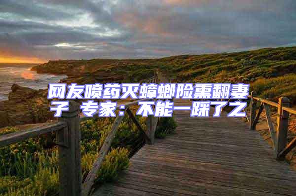 網(wǎng)友噴藥滅蟑螂險(xiǎn)熏翻妻子 專家:不能一踩了之