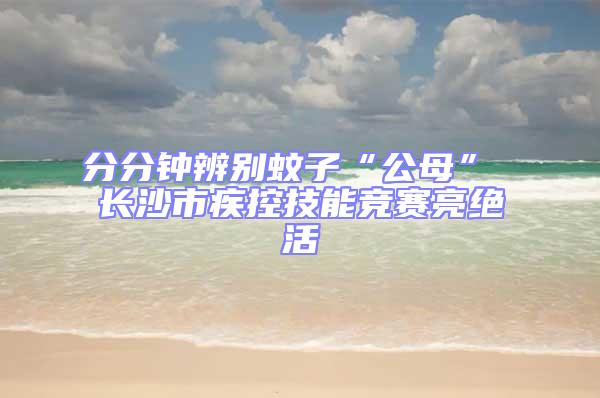 分分鐘辨別蚊子“公母” 長(zhǎng)沙市疾控技能競(jìng)賽亮絕活