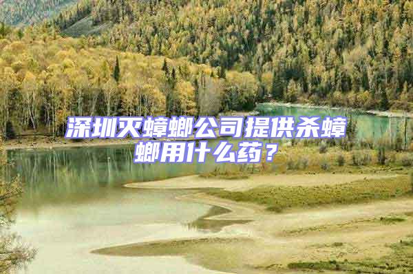深圳滅蟑螂公司提供殺蟑螂用什么藥？