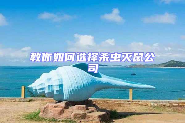 教你如何選擇殺蟲(chóng)滅鼠公司