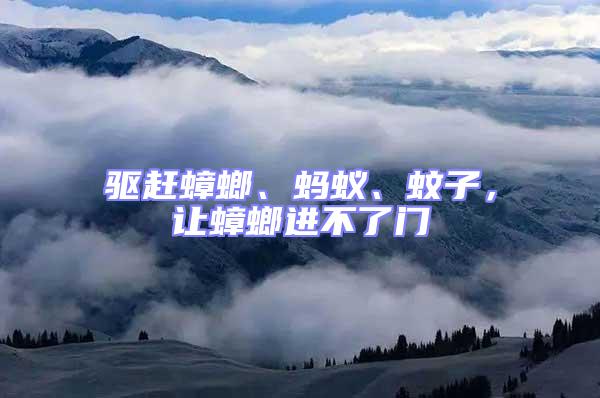 驅(qū)趕蟑螂、螞蟻、蚊子，讓蟑螂進不了門