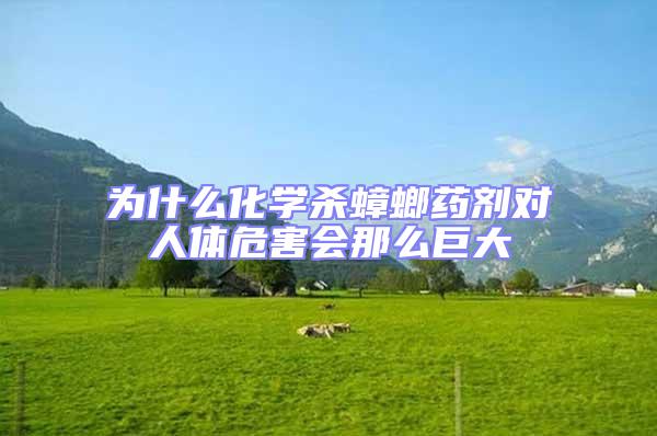 為什么化學(xué)殺蟑螂藥劑對(duì)人體危害會(huì)那么巨大