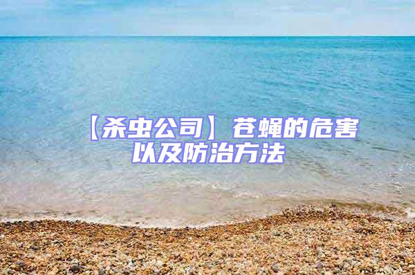 【殺蟲公司】蒼蠅的危害以及防治方法