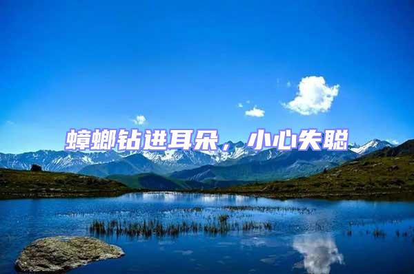 蟑螂鉆進耳朵，小心失聰