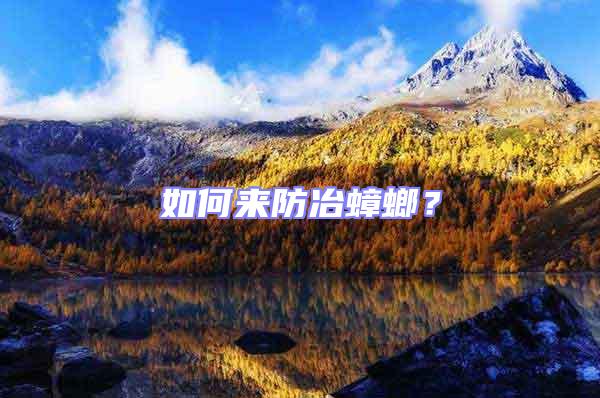 如何來防冶蟑螂？