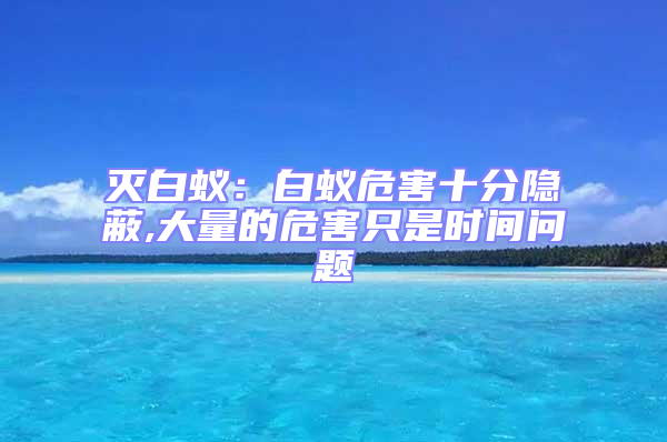 滅白蟻：白蟻危害十分隱蔽,大量的危害只是時(shí)間問題