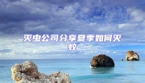滅蟲公司分享夏季如何滅蚊