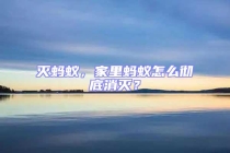 滅螞蟻，家里螞蟻怎么徹底消滅？