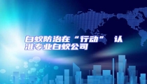 白蟻防治在“行動” 認準專業(yè)白蟻公司