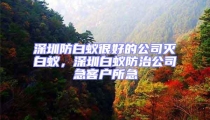 深圳防白蟻很好的公司滅白蟻，深圳白蟻防治公司急客戶所急