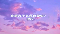 家里為什么會(huì)有臭蟲(chóng)？_蟲(chóng)控