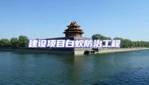 建設(shè)項目白蟻防治工程