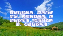 深圳白蟻防治、南沙白蟻防治、黃閣白蟻防治、市橋白蟻防治、沙灣白蟻防治、石基白蟻防治
