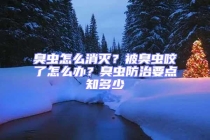 臭蟲怎么消滅？被臭蟲咬了怎么辦？臭蟲防治要點(diǎn)知多少